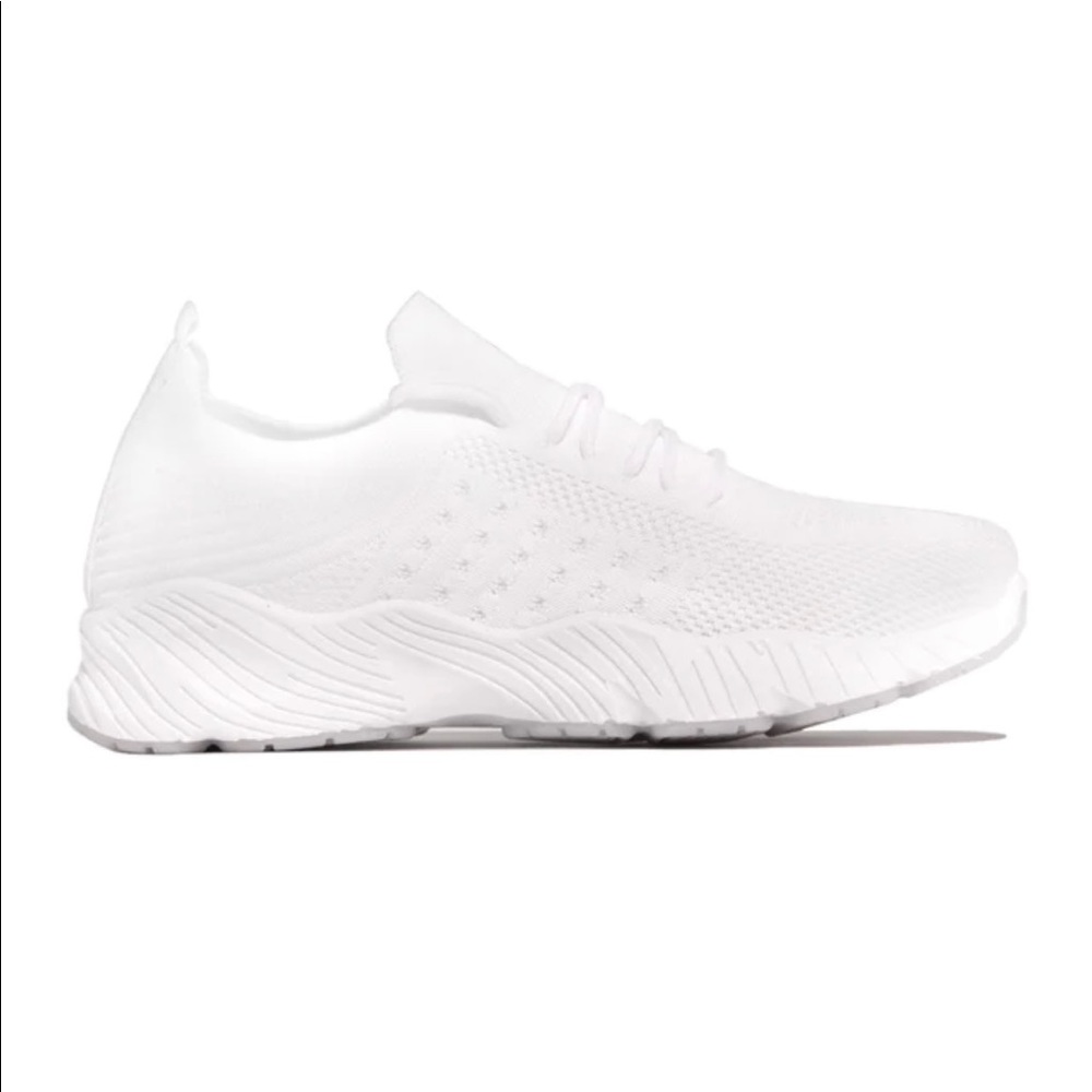 White Slip On Comfy Athleisure Sneakers - Picture 5 of 10